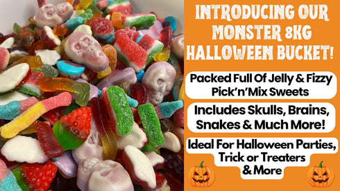 Monster 8KG Pick n Mix Sweets Fizzy Jelly Sweets Bucket - Candy Delivered