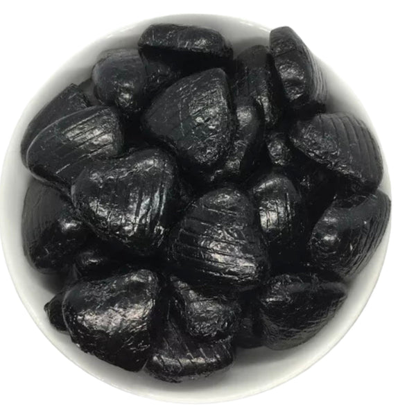 Black Foil Wrapped Hearts - Candy Delivered