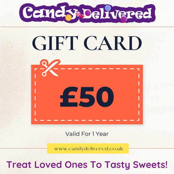 Candy Delivered Β£50 Gift Card - Candy Delivered