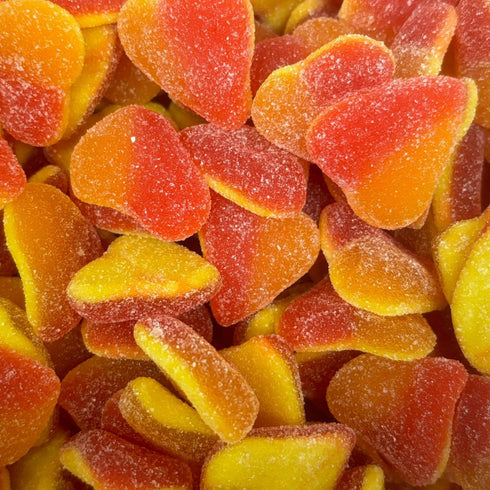 Fizzy Peach Hearts - Candy Delivered