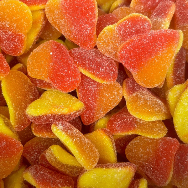 Fizzy Peach Hearts - Candy Delivered