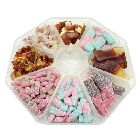 Mixed Bottles Sweet Gift Platter - Candy Delivered