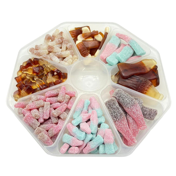 Mixed Bottles Sweet Gift Platter - Candy Delivered