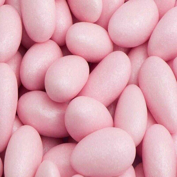 PINK PEARLISED LUXURY ITALIAN SUGARED ALMONDS, WEDDINGS, BABY SHOWERS, ANIVERSARY - Candy Delivered