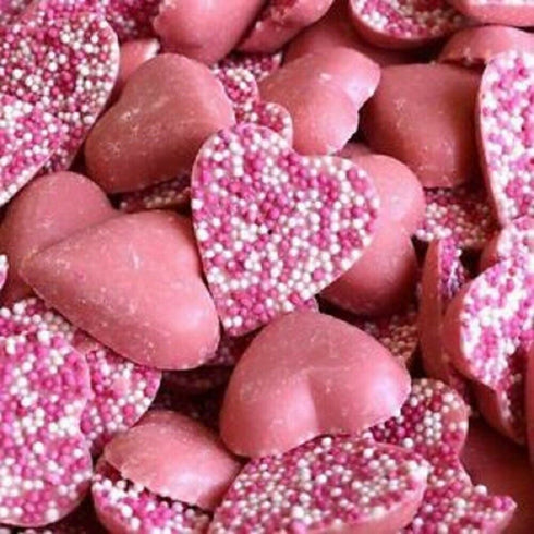 Pink Strawberry Hearts - Candy Delivered