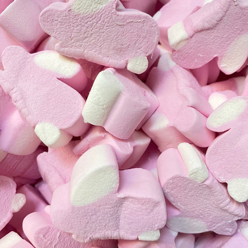 Pink & White Bunny Marshmallows - Candy Delivered