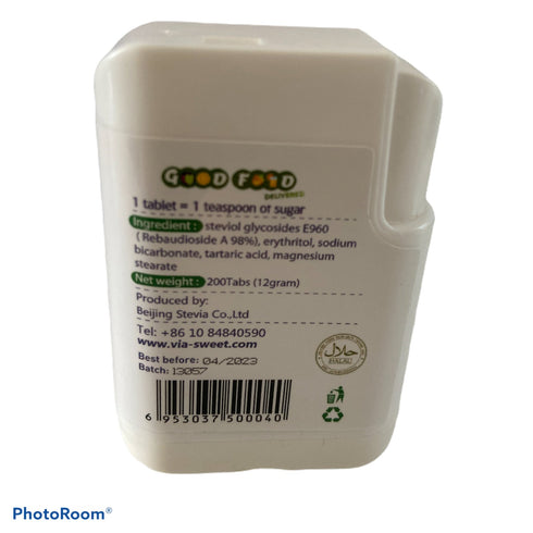Stevia Sweetener Tablets - Sugar Free 200 dispenser - Candy Delivered