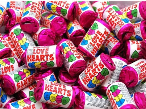 Swizzels Mini Love Heart Rolls - Candy Delivered