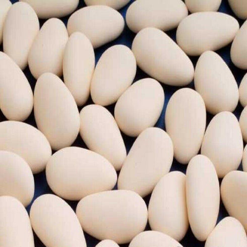 WHITE LUXURY ITALIAN SUGARED ALMONDS, WEDDINGS, BABY SHOWERS, ANIVERSARY - Candy Delivered