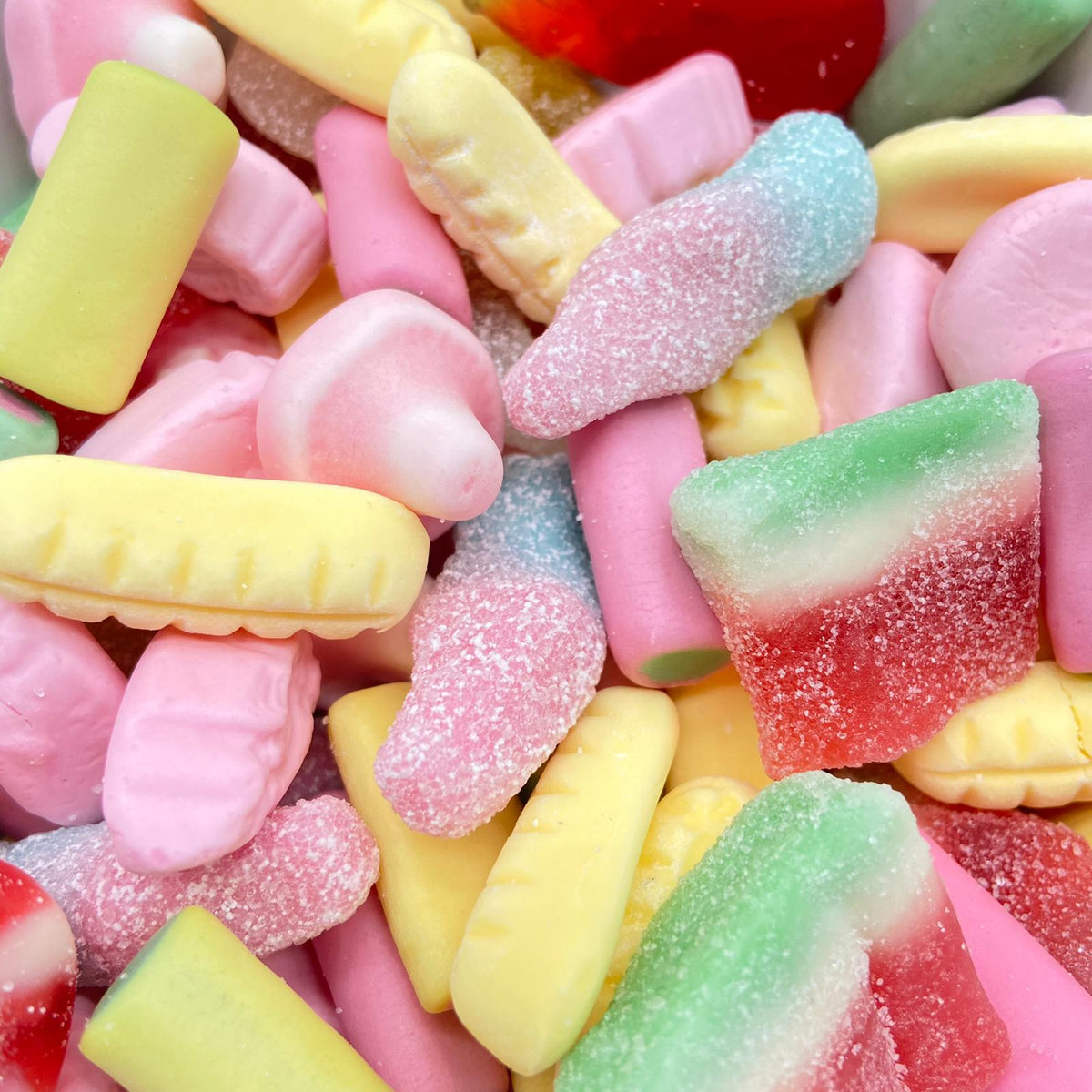 Mixed Pick n Mix Retro Fizzy Gummy Foamy Sweets Assorted Bag - Candy ...